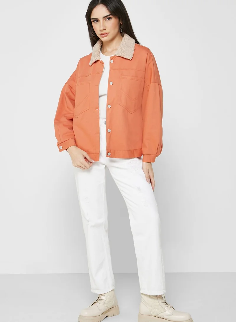 Ginger Borg Detail Jacket