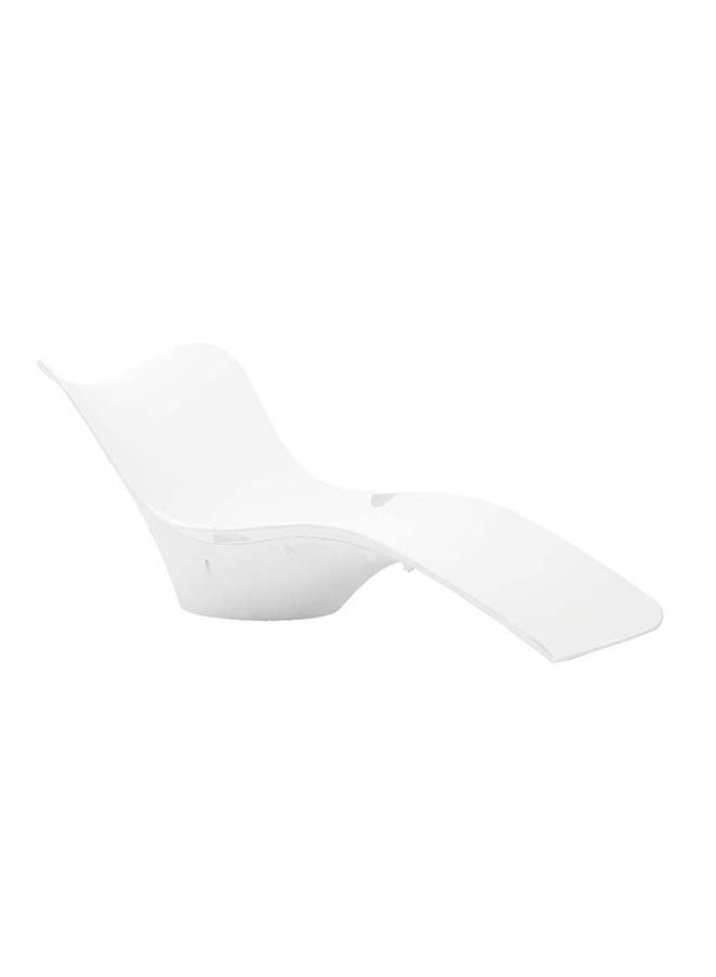 Suncoast Inpool Sun Lounger - White 183x83.5x71cm with #316 Stainless Steel Screws, Pack of 2 - Image 1