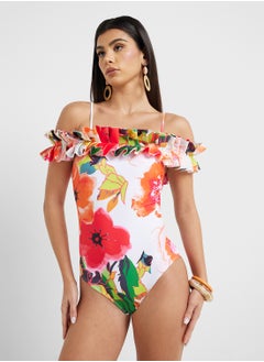 ELLA Floral Print Swimsuit & Beach Skirt  - Image 3