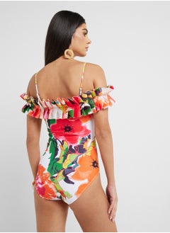 ELLA Floral Print Swimsuit & Beach Skirt  - Image 2