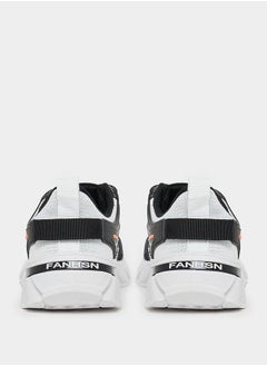 Styli Knitted Lace Up Graphic Print Sneakers  - Image 4