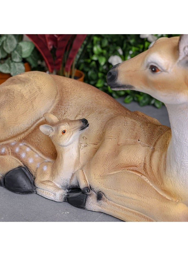 DANUBE HOME تمثال ديكور أنيق على شكل غزال 64×31×40 سم – تمثال رنّة أنيق بتشطيب عصري لتزيين الحديقة، غرفة المعيشة، القاعة، ردهة الفندق – لمسة منزلية فاخرة وفكرة هدية مميزة - Image 2