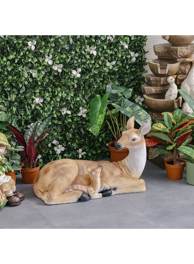 DANUBE HOME تمثال ديكور أنيق على شكل غزال 64×31×40 سم – تمثال رنّة أنيق بتشطيب عصري لتزيين الحديقة، غرفة المعيشة، القاعة، ردهة الفندق – لمسة منزلية فاخرة وفكرة هدية مميزة - Image 3