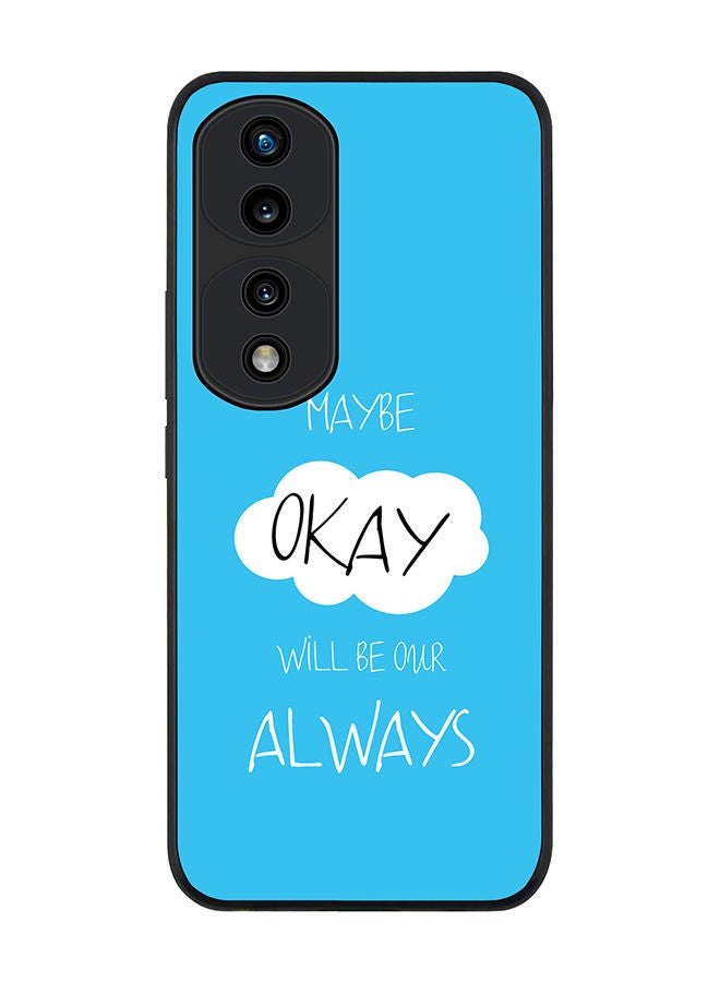 Stylizedd Rugged Black edge case for Honor 70 Pro Slim fit Soft Case Flexible Rubber Edges Anti Drop TPU Gel Thin Cover - Maybe Okay - Image 1