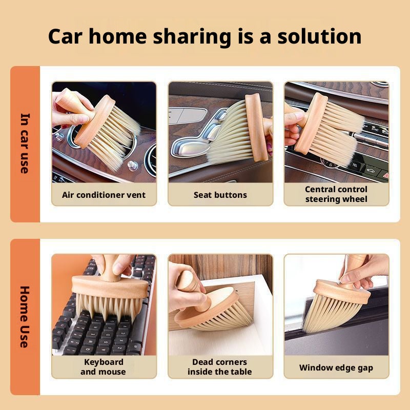 Car Air Vent Cleaning Brush Interior Detail Brush Soft Bristle Dusting Tool - Image 4