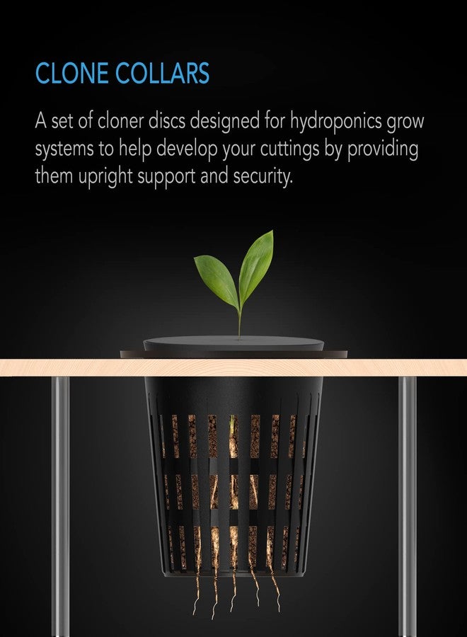 AC Infinity Clone Collar 2-Inch, Cloner Inserts with 8-Spoke Design, 100-Pack for Use with Net Cups in Hydroponics Growing Systems, Aeroponics, Cloning Machines, and Home Gardening - Image 2