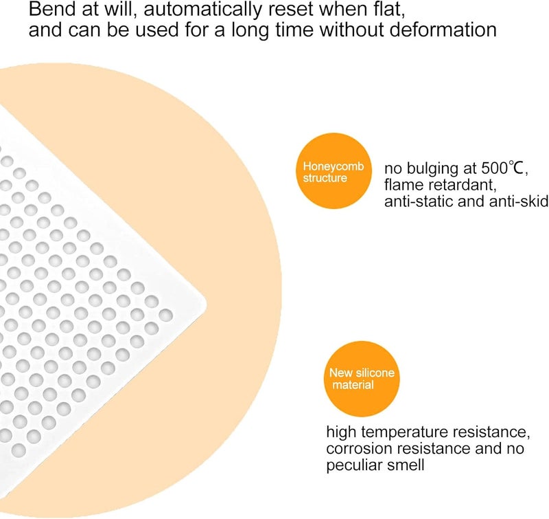 klarako Silicone Soldering Mat, Soldering Stations Computer and Phone Repair High Temperature Resistant Silicone Insulation Soldering Pad 500x350x5.7mm (Jell Color) - Image 4