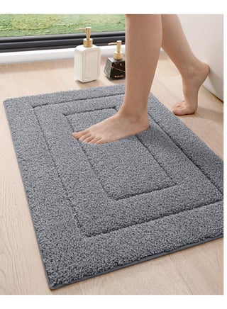 MahMir Bathroom Rug Mat, Extra Soft Absorbent Premium Bath Rug, Non-Slip Comfortable Bath Mat, Carpet for Tub, Shower, Bath Room, Machine Washable, 60 cm X 90 cm, Grey - pzsku/Z4B3B21E57BE44D3BCCBEZ/45/1742998376/e50fc78d-f3a8-4f8e-9de1-0c7cb16a9d7e