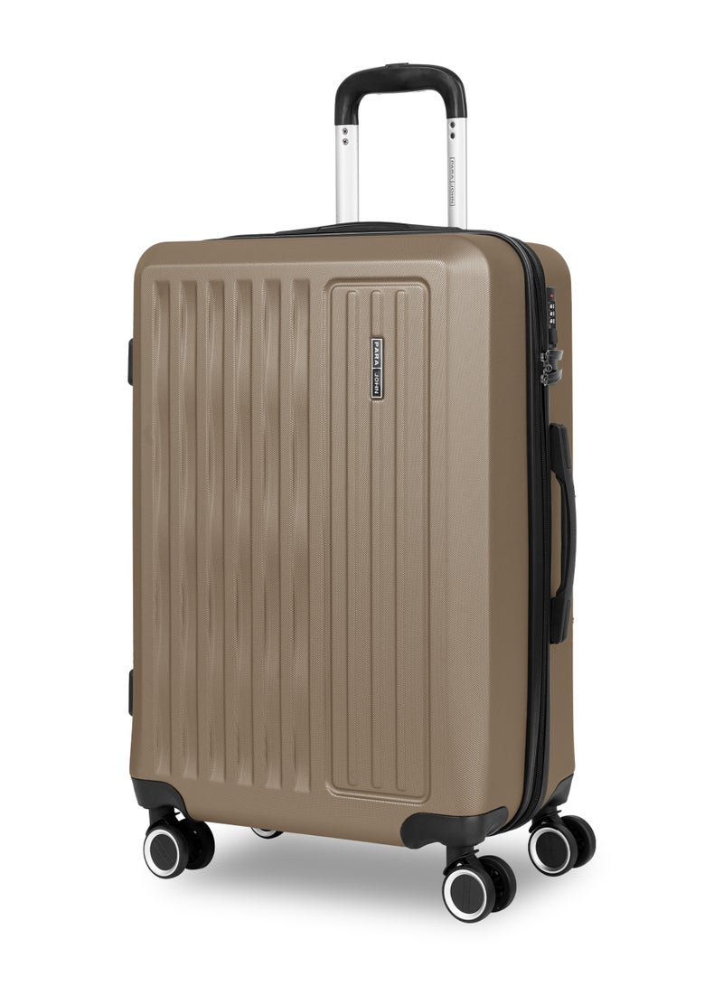 PARAJOHN حقيبة سفر كبيرة نكسوس 28 بوصة - حقيبة صلبة خفيفة الوزن من ABS بوزن 30 كجم مع 4 عجلات دوارة وقفل TSA، شامبانيا - Image 1