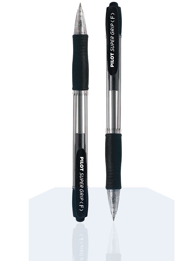 PILOT BPGP-10R-F-B SUPER GRIP BALL POINT PEN FINE BLACK - Image 2