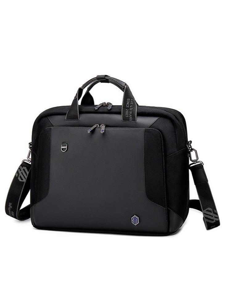Business Laptop Briefcase, Durable School Office Bag Laptop Suitcase for Men, Black