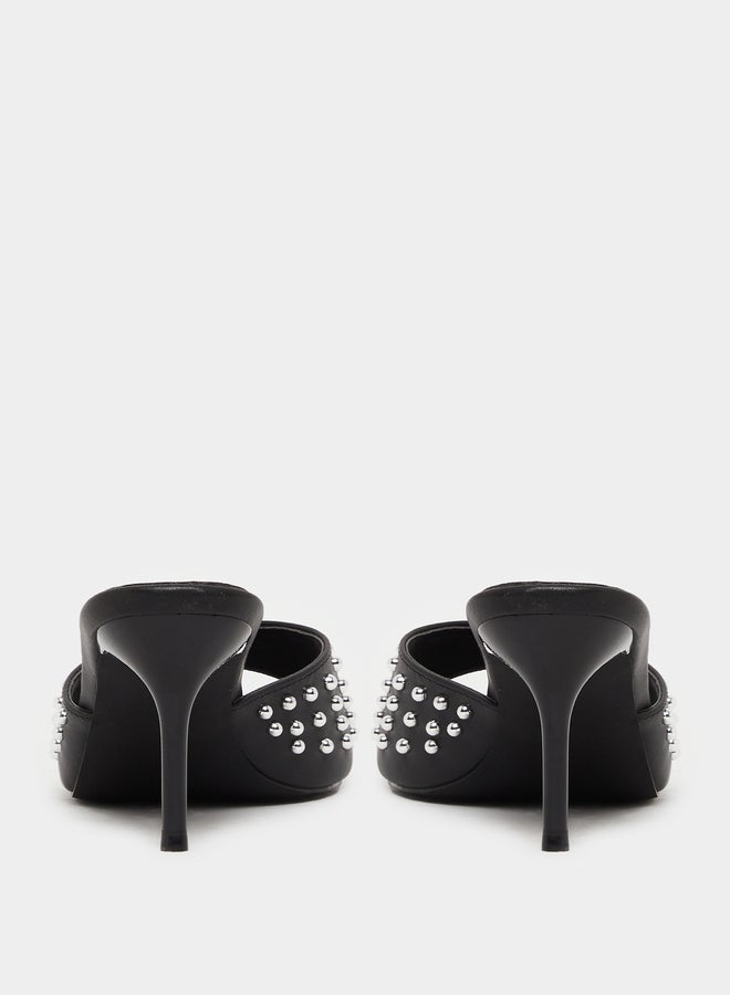 Studded Open Toe Stiletto Heel Sandals