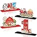 TagreSpike 4Pcs Farm Animal One Wooden Table Centerpieces Farm Barnyard Happy 1st Birthday Table Sign Party Supplies for 1 Year Old Baby Shower Boys Girls Birthday Party Supplies Decor Photo Props Kids - Image 2