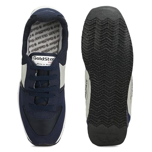 Gold Star GOLDSTAR 032 Men’s Latest Stylish Casual Sneakers Shoes | Lace-Up Lightweight Sports Running Shoes for Men | Comfortable Walking, Gym Training, Trekking, Hiking, Jogging, Party & Footwear - Image 2