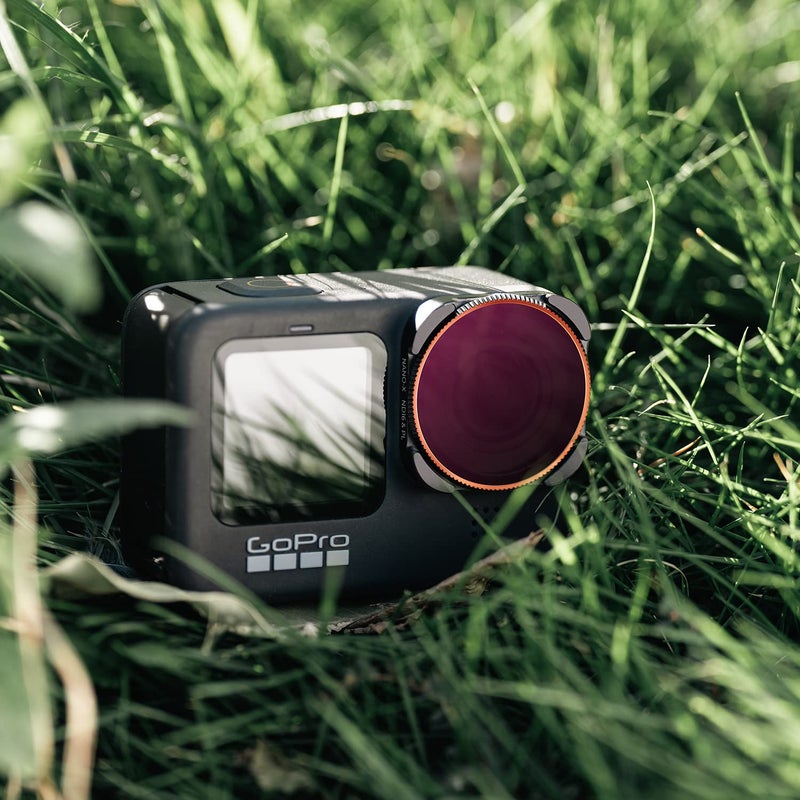 K&F Concept 4-Pack ND/PL Lens Filter ND8/PL ND16/PL ND32/PL ND64/PL Compatible for GoPro Hero12 /Hero11 /Hero10 /Hero 9 Black, ND&CPL 2-in-1 Filter Kit Protector for Go Pro 13/12/11/10/9 Accessories - Image 5