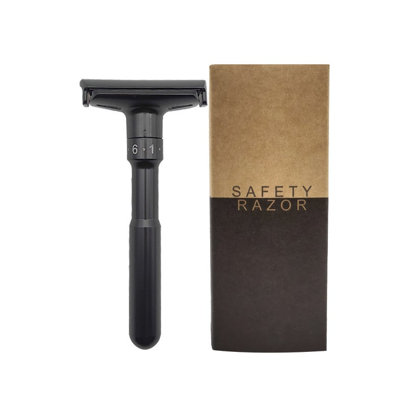 Safety Razor Razor Manual Razor Men'S Double-Sided Razor Blade Razor Blade Vintage Razor Silver - Image 1