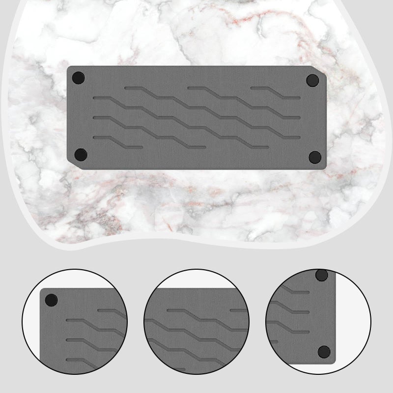 Water Absorbing Stone Soap Dish Dispenser Easy Clean Heat Resistant Kitchen Bathroom Tray Style E - Image 4