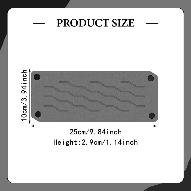 Water Absorbing Stone Soap Dish Dispenser Easy Clean Heat Resistant Kitchen Bathroom Tray Style E - Image 5