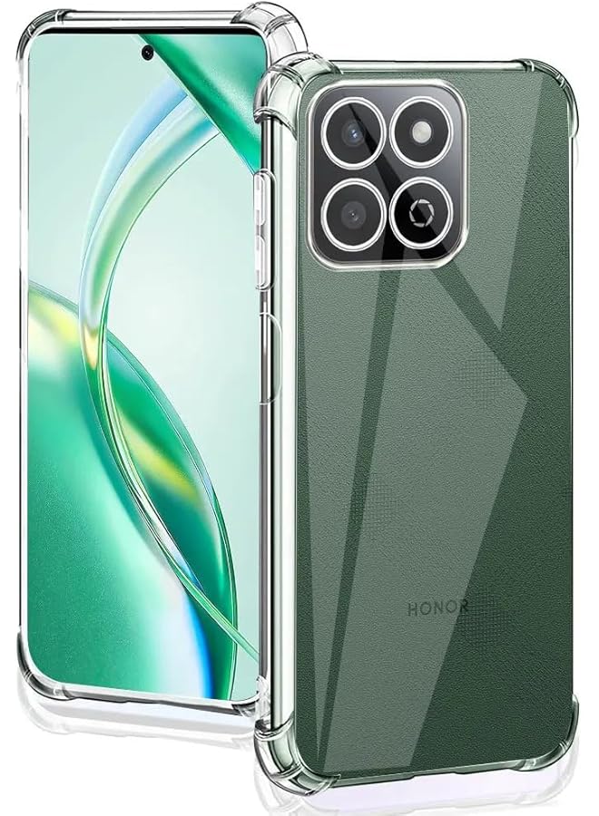 إيروريكس جراب شفاف متوافق مع هاتف Honor X7C، جراب خلفي ناعم شفاف من مادة TPU بتصميم رفيع مع وسادة هوائية مقاومة للصدمات من 4 زوايا وحماية عدسة الكاميرا - Image 1