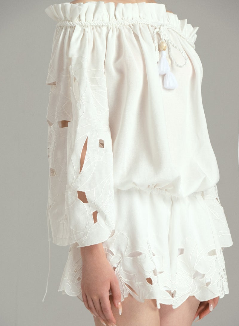 XITA • SEYCHELLES WHITE FLORA MINI DRESS  - Image 3