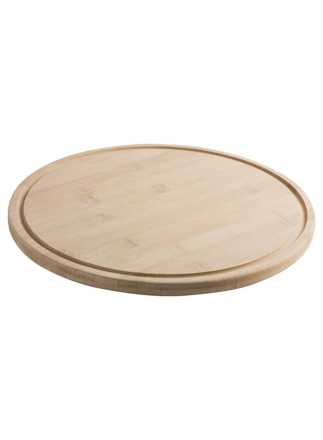 Hammont Round Cutting Board - Made from Bamboo Wood with Juice Grooves - Great for Charcuterie - Meat Chopping Board | 16" (2 Pack) - Image 2