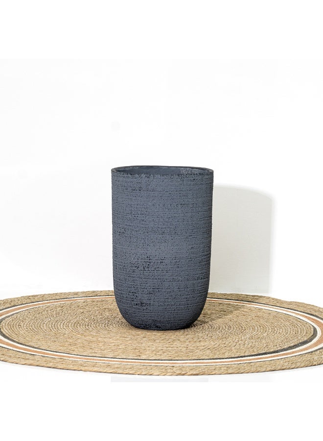 ROYAL FURNITURE Shane Fiber Vase Color Grey – 43x43x68  - Image 1