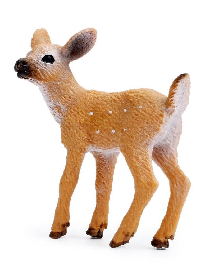 RESTCLOUD 12 قطعة تماثيل غزلان لتزيين الكعك، تماثيل غزلان، مجموعة من 12 حيوان غابة صغير - Image 3