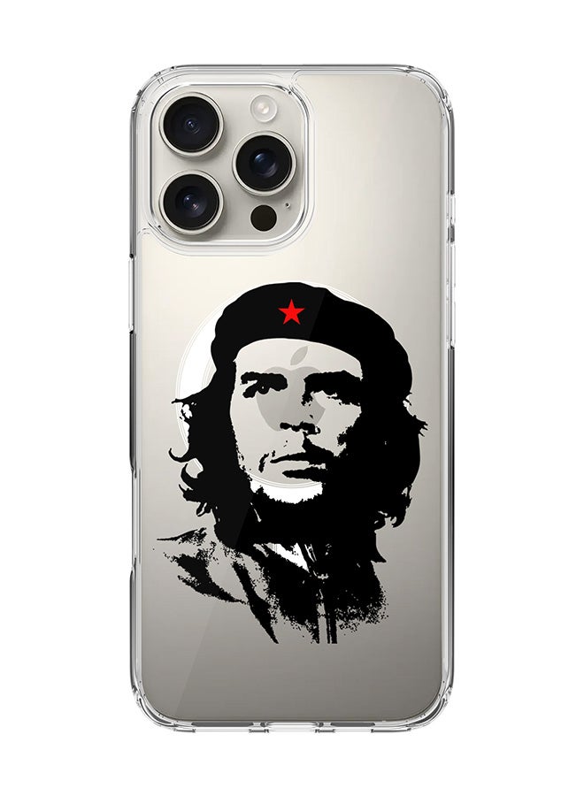 Stylizedd غطاء لجهاز iPhone 16 Pro Max [متوافق مع MagSafe] غطاء مغناطيسي رقيق شفاف - تشي غيفارا - Image 1