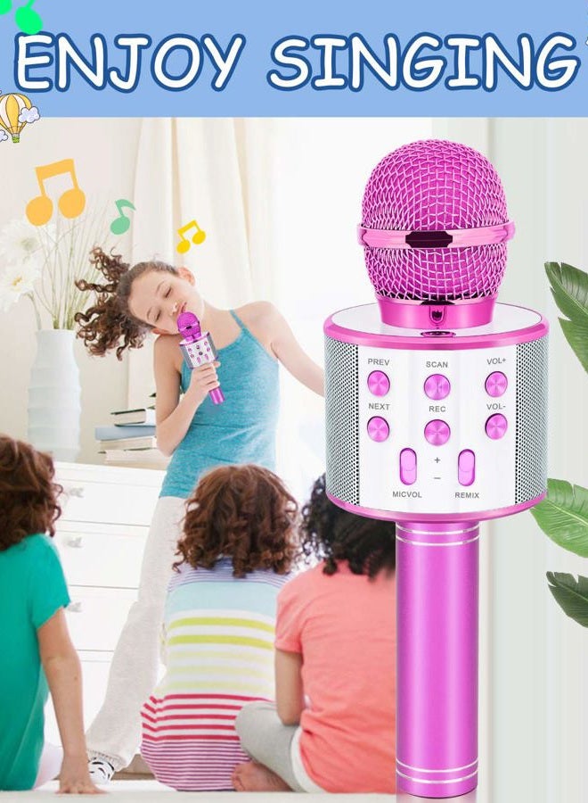 Dodosky Gifts for Girls Age 4-12, Karaoke Microphone Gifts for 4 5 6 7 8 9 10 11 12 Year Old Girls Toys for 4-12 Year Old Girls Birthday Gifts for 3-10 Year Old Girl - Purple - Image 5