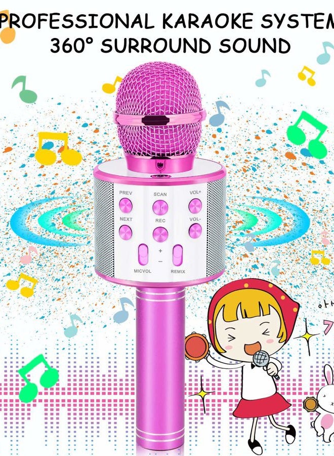 Dodosky Gifts for Girls Age 4-12, Karaoke Microphone Gifts for 4 5 6 7 8 9 10 11 12 Year Old Girls Toys for 4-12 Year Old Girls Birthday Gifts for 3-10 Year Old Girl - Purple - Image 4