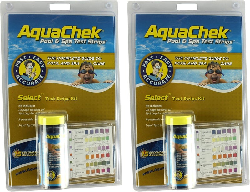 541604-02 Select 7-in-1 Test Strip Kit for Swimming Pools, 50-Count, 2-Pack