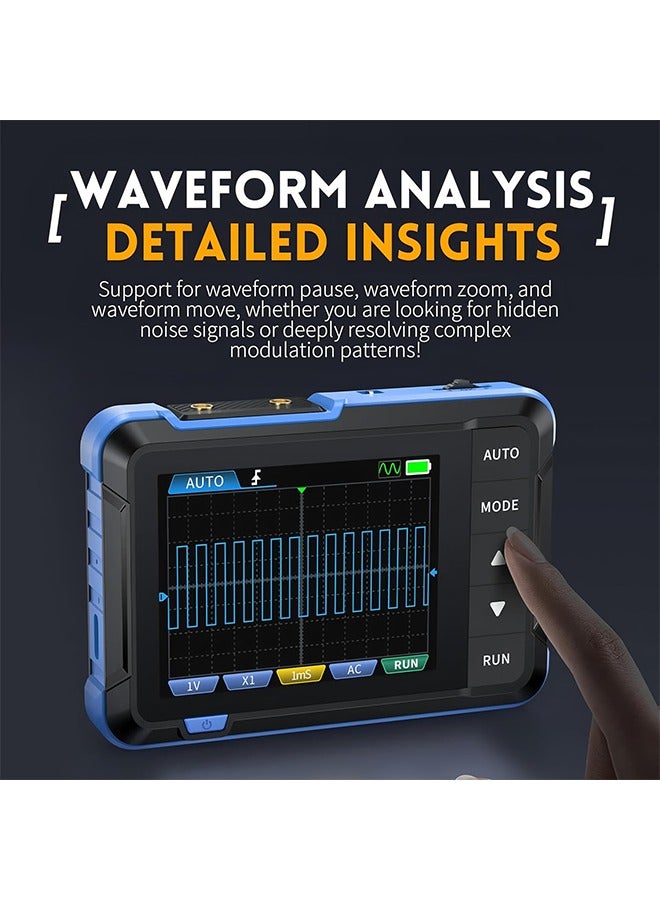 DSO153 Digital Portable Oscilloscope Signal Generator 2in1 1MHz Bandwidth 5MSa/s Sampling Rate Electronics Repair Tools (DSO-153) - Image 3