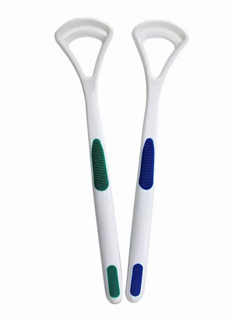 Tongue Cleaning Scraper Portable Reusable Tongue Scraper Tongue Cleaner for Oral Cleaning and Reducing Bad Breath 2PCS - Image 5