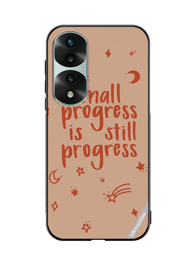 VR CREATIVE Protective Case Cover For Honor 70 Pro Small Progress Is Still Progress Design Multicolour - Image 1