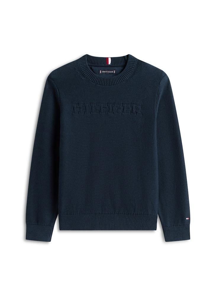 TOMMY HILFIGER Kids Monotype Graphic Sweater - Image 5