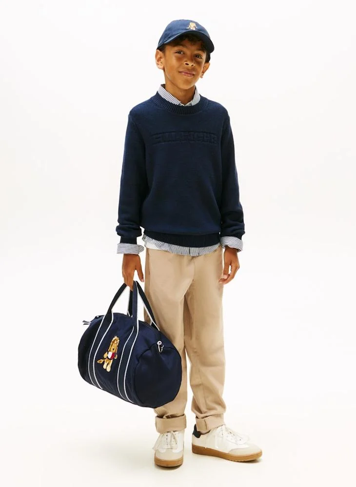 Tommy Hilfiger Dark Night Navy Kids Monotype Graphic Sweater for Men | Best Price UAE