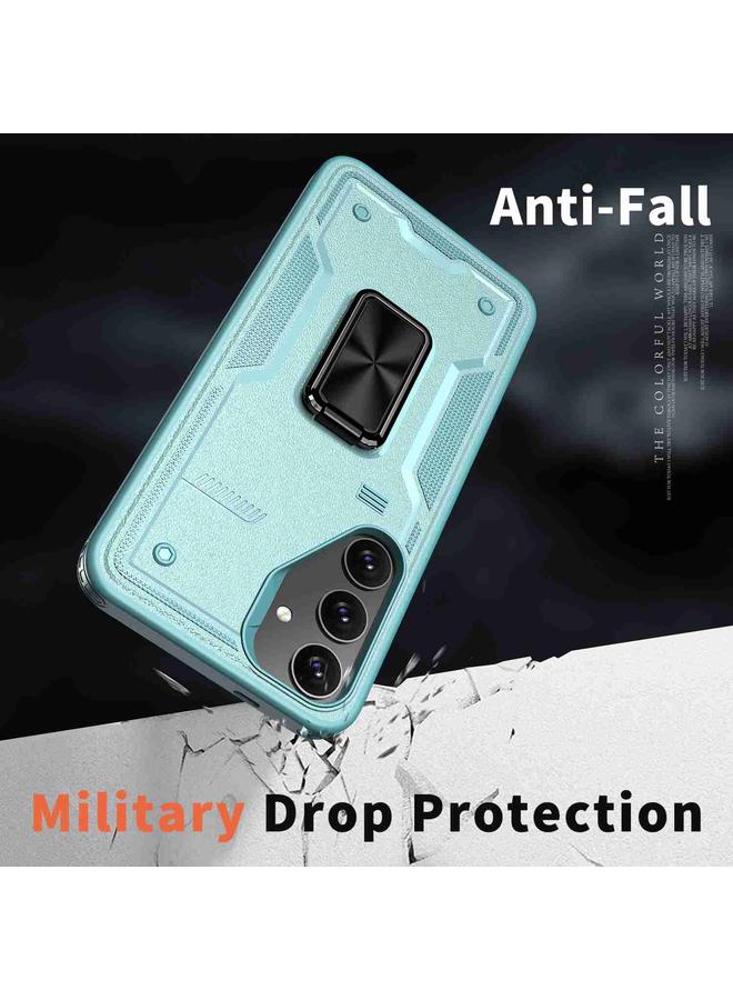 اس-توب جراب لهاتف Samsung Galaxy S21 5G، جراب هاتف هجين من مادة TPU مع حامل حلقي من الكمبيوتر الشخصي - Image 3