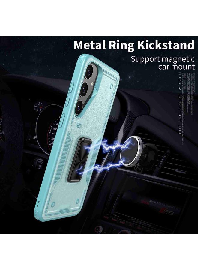 اس-توب جراب لهاتف Samsung Galaxy S21 5G، جراب هاتف هجين من مادة TPU مع حامل حلقي من الكمبيوتر الشخصي - Image 2