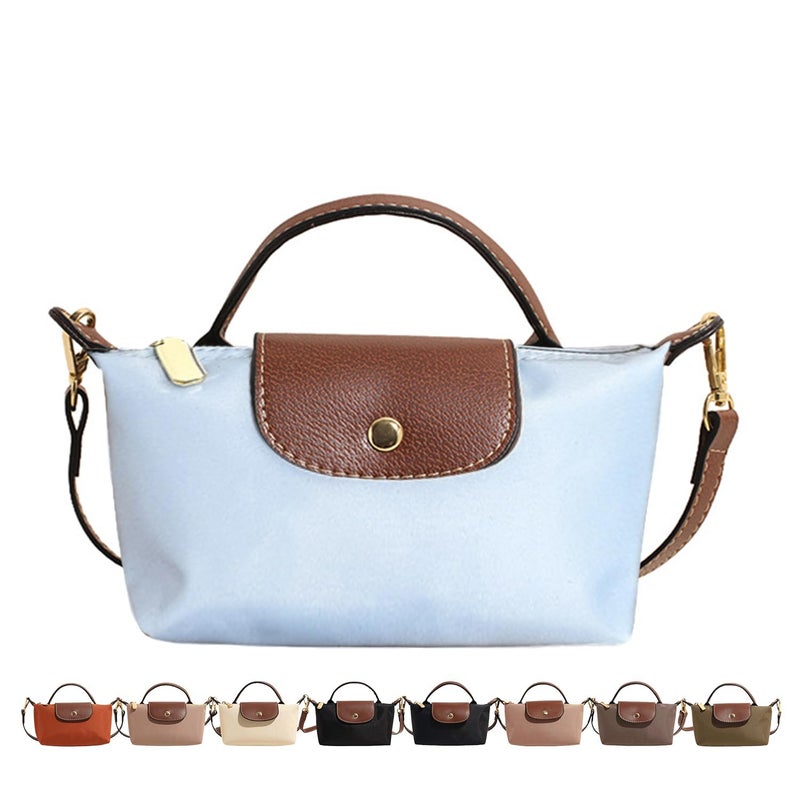 SANIKAWA Fashion Mini Crossbody Bag, Handbags Purses with Adjustable Strap for Women, Ladies Shoulder Totes Bag (Light Blue) - Image 1