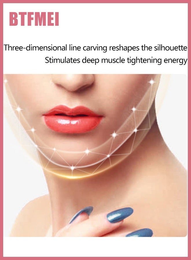BTFMEI V Shape Face Massager, Double Chin Reducer with 12 Adjustable Levels, EMS Face Slimming Device, Microcurrent Face Lift Machine with LED Photon Therapy for Skin Tightening & Anti-Wrinkle Care - Image 4