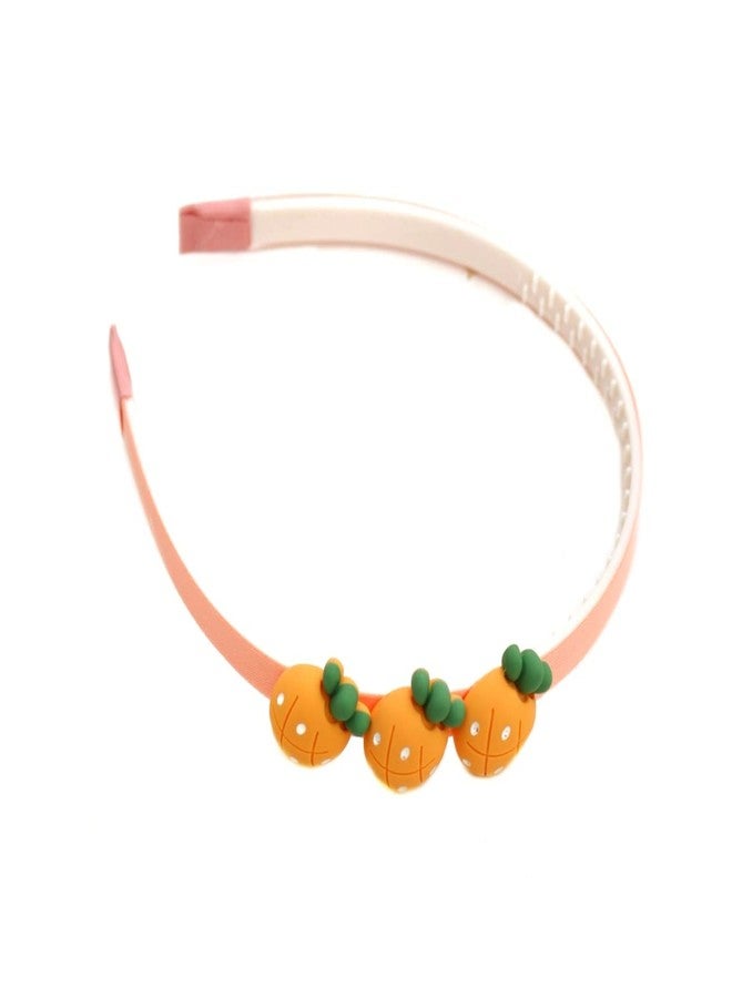 Yellow Bee Set of 3 Bow Embellished Hair Band for Girls - Peach - Image 3