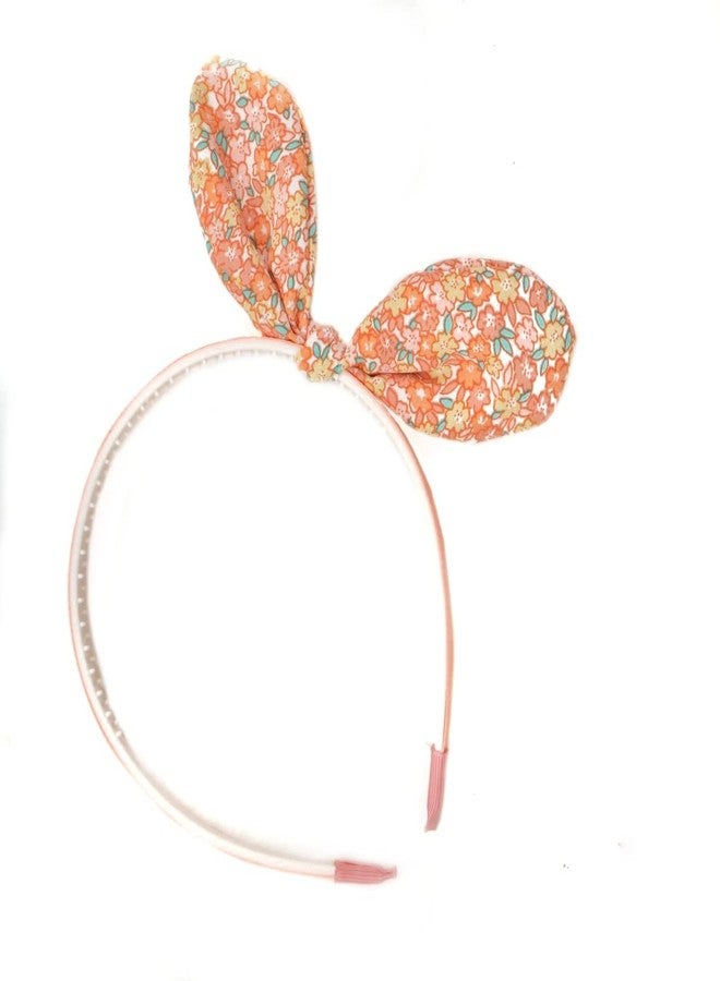 Yellow Bee Set of 3 Bow Embellished Hair Band for Girls - Peach - Image 5