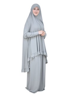 DAMAS COLLECTION Two Piece Islamic prayer dress women with sleeve - Prayer Clothes for Women - Prayer Abaya For women - Jilbab 2 piece, Umrah essentials for women - Prayer set  - Image 5