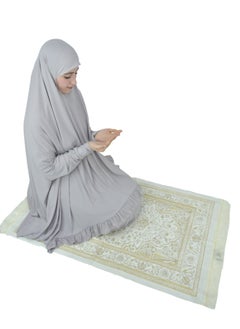 DAMAS COLLECTION Two Piece Islamic prayer dress women with sleeve - Prayer Clothes for Women - Prayer Abaya For women - Jilbab 2 piece, Umrah essentials for women - Prayer set  - Image 3