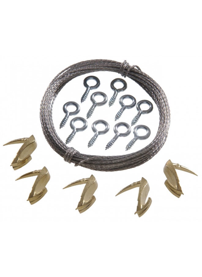 Hillman Hillman 122395 Wall Biter Light Duty Kit Card, No Size, Brass 