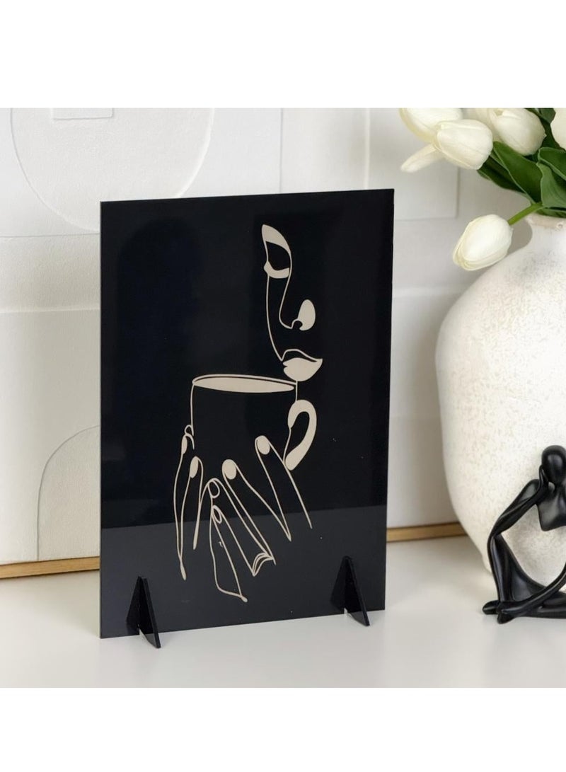 Story Of Candle Coffee corner board, elegant decor with a distinctive coffee design