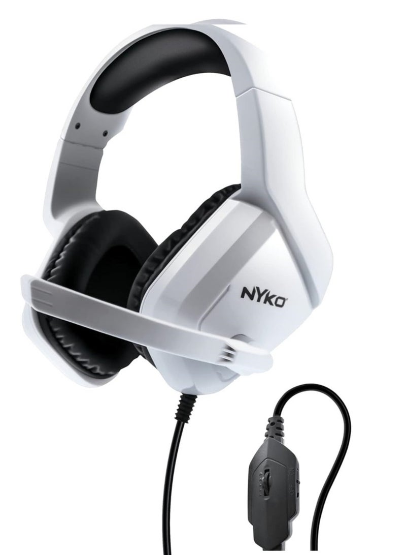 Nyko NP5-4500 over-ear Stereo Headset Wired 3.5mm Jack  2M cable - Swivel Noise Reduction Mic - Lightweight and Durable Frame -Ultra Comfortable Cushion - for PlayStation 5 -4 , Xbox Series , Xbox One, PS4, PS5, Switch  - Image 1