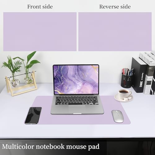 Bloss Purple Leather Desk Mat for Desktop,Desk Protector Pad Mats,Large Gaming Mouse Pad,Dual-Side Office Desks Mats for Keyboard and Mouse, Writing Pad for Office/Home.23.6"x 13.8" - Image 3