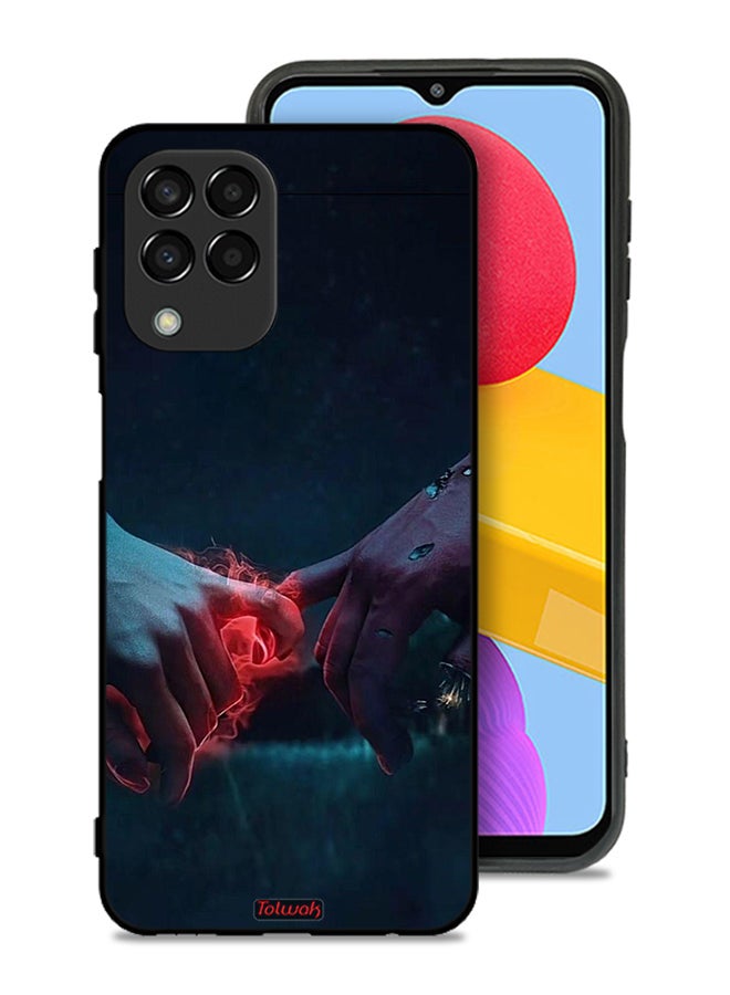 Tolwak Samsung Galaxy M33 Protective Case Cover Burning Hands - Image 1
