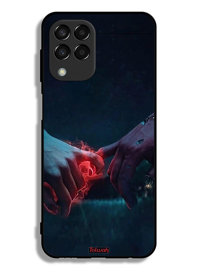 Tolwak Samsung Galaxy M33 Protective Case Cover Burning Hands - Image 2